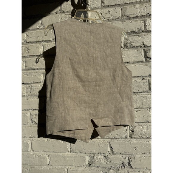 Lanhtropy 100% Linen Vest XS- NWT - Picture 6 of 10